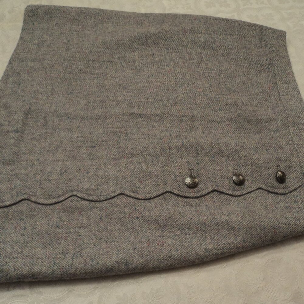 Women's Talbot gray wool skirt